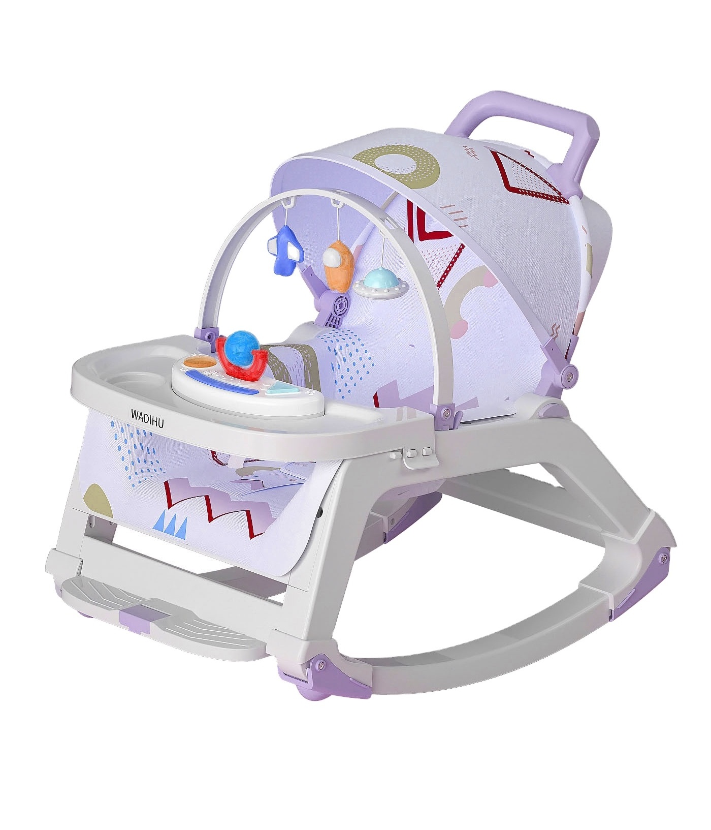 New portable crib baby rocking chair with toys and mosquito net in stock baby mobile swing for 0-3 years old baby