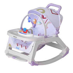 New portable crib baby rocking chair with toys and mosquito net in stock baby mobile swing for 0-3 years old baby