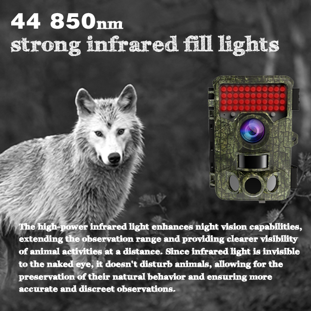 Trail hunting Camera No Glow 40MP 4K 1080P Night Vision Hunting Outdoor Cam Security Motion Activated Surveillance Cam