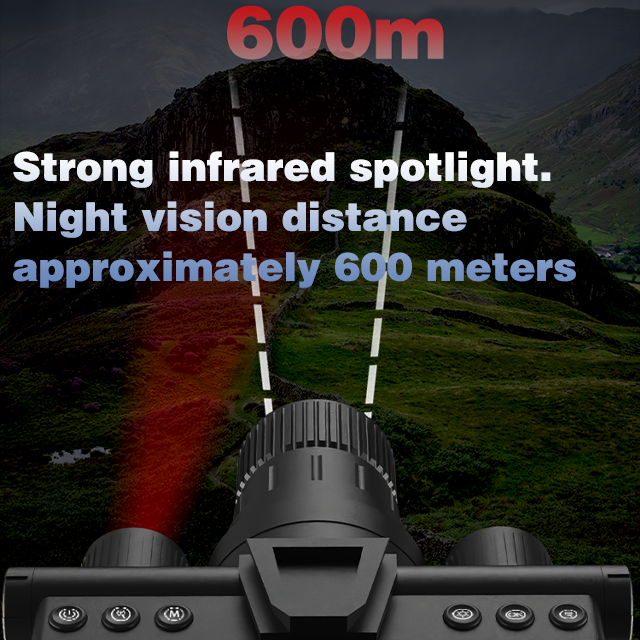 Small Size Night Vision Goggles Iit Gen2 Gen3 Image Intensifier Tube 8x Magnification FOV 10 Helmet Mounted Binocular Night