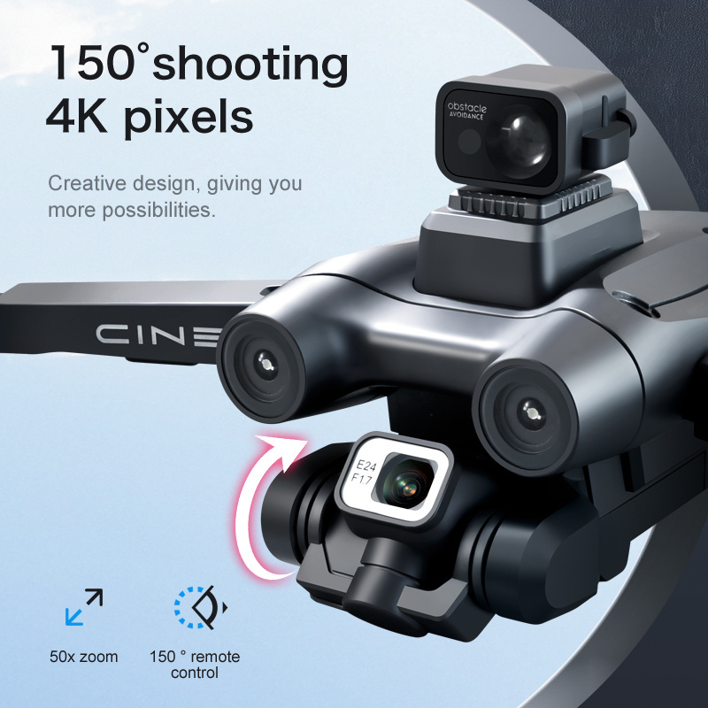 25 Minutes Battery Life 1500M Long Range Flying RC Brushless Motor Obstacle Avoidance 4K Camera GPS i8 Max Drone