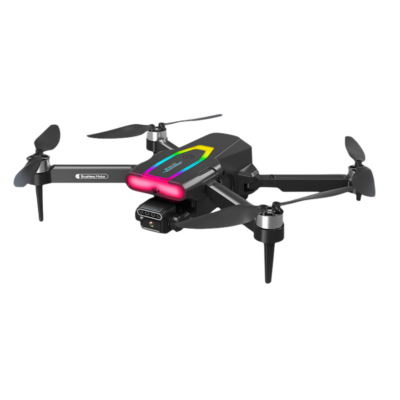 F199 Color LED Flight 10 Minutes Battery Life 4K HD Dual Camera Lens Switching Broader Vision Light Remote Control F199 Drone