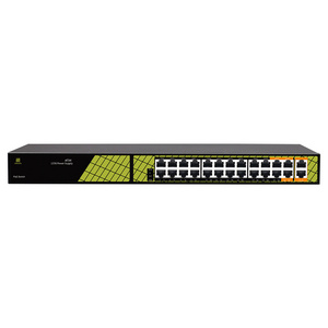 48V PoE switch 802.3af/at 24 ports cctv poe switch power configuration for video surveillance