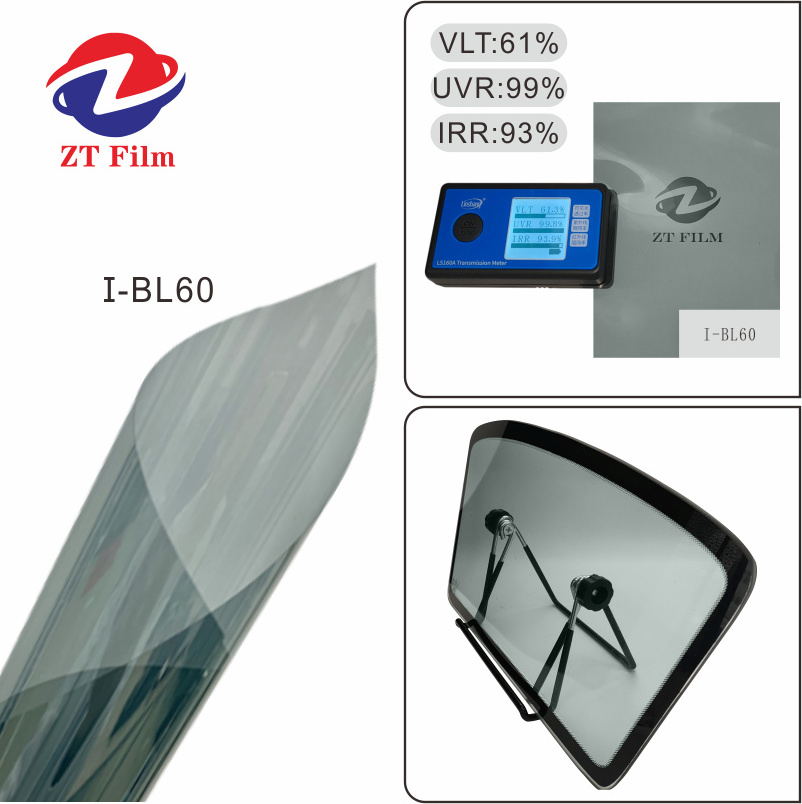 ZT IR Series Scratch Resistant Solar Control Light Blue Nano Ceramic Car Window Tint Film