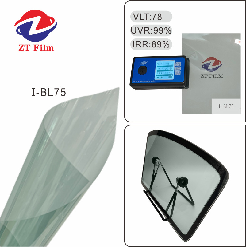 ZT IR Series Scratch Resistant Solar Control Light Blue Nano Ceramic Car Window Tint Film