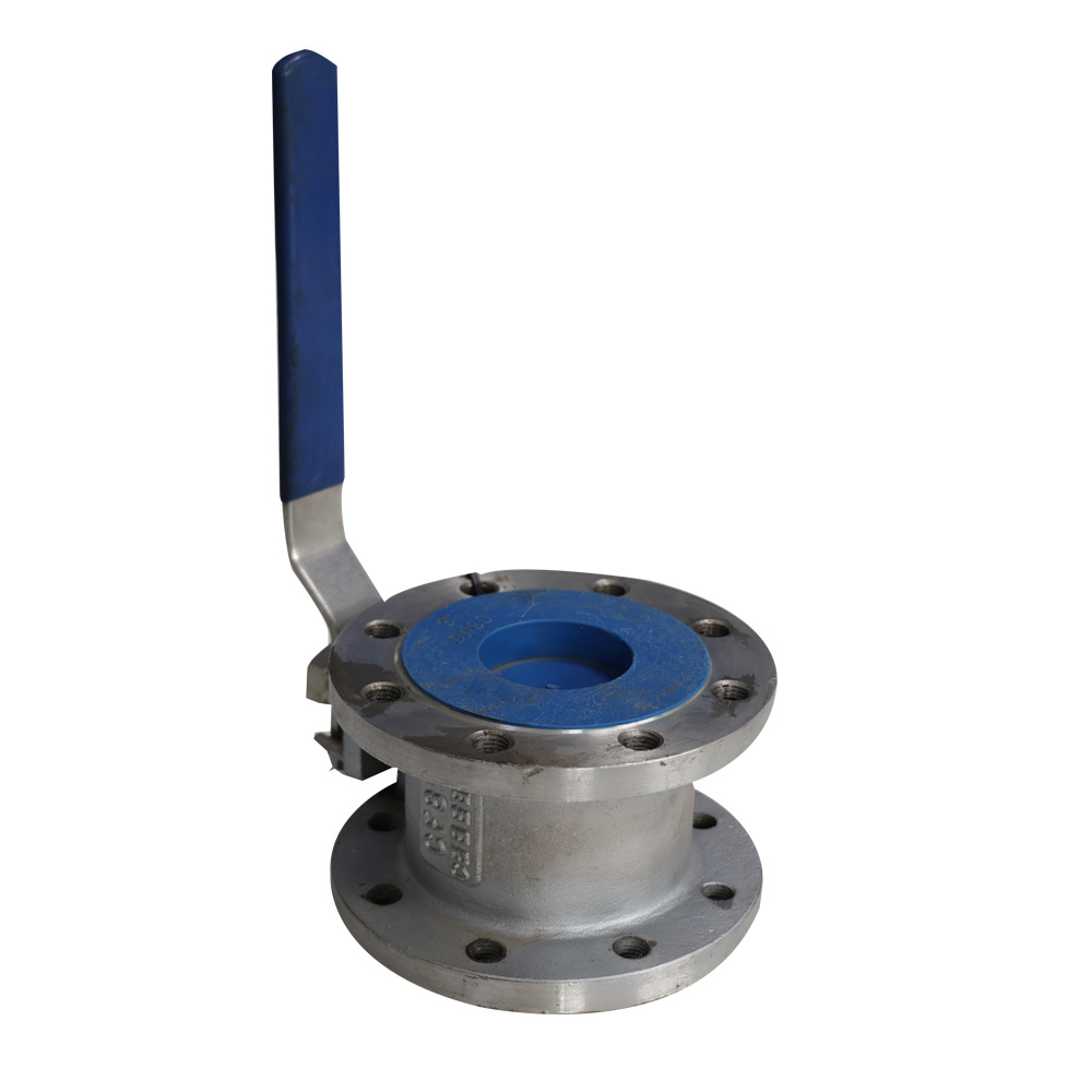 DN15 DN20 DN80 PTFE Pneumatic Ball Valve Wafer Flange Stainless Steel Air Actuated Ball Valve