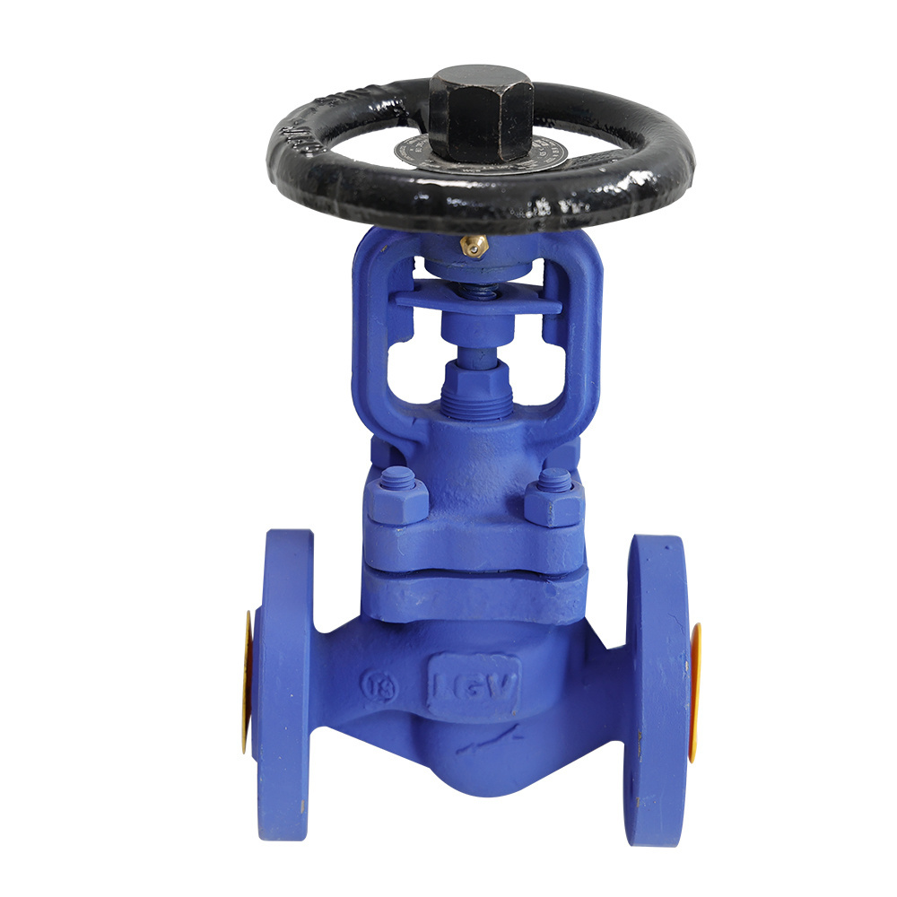 Globe Valve High Temperature Steam Hot Oil Cast Steel Flange Bellows Dn25 40 50 80 Heavy Type Globe Valve