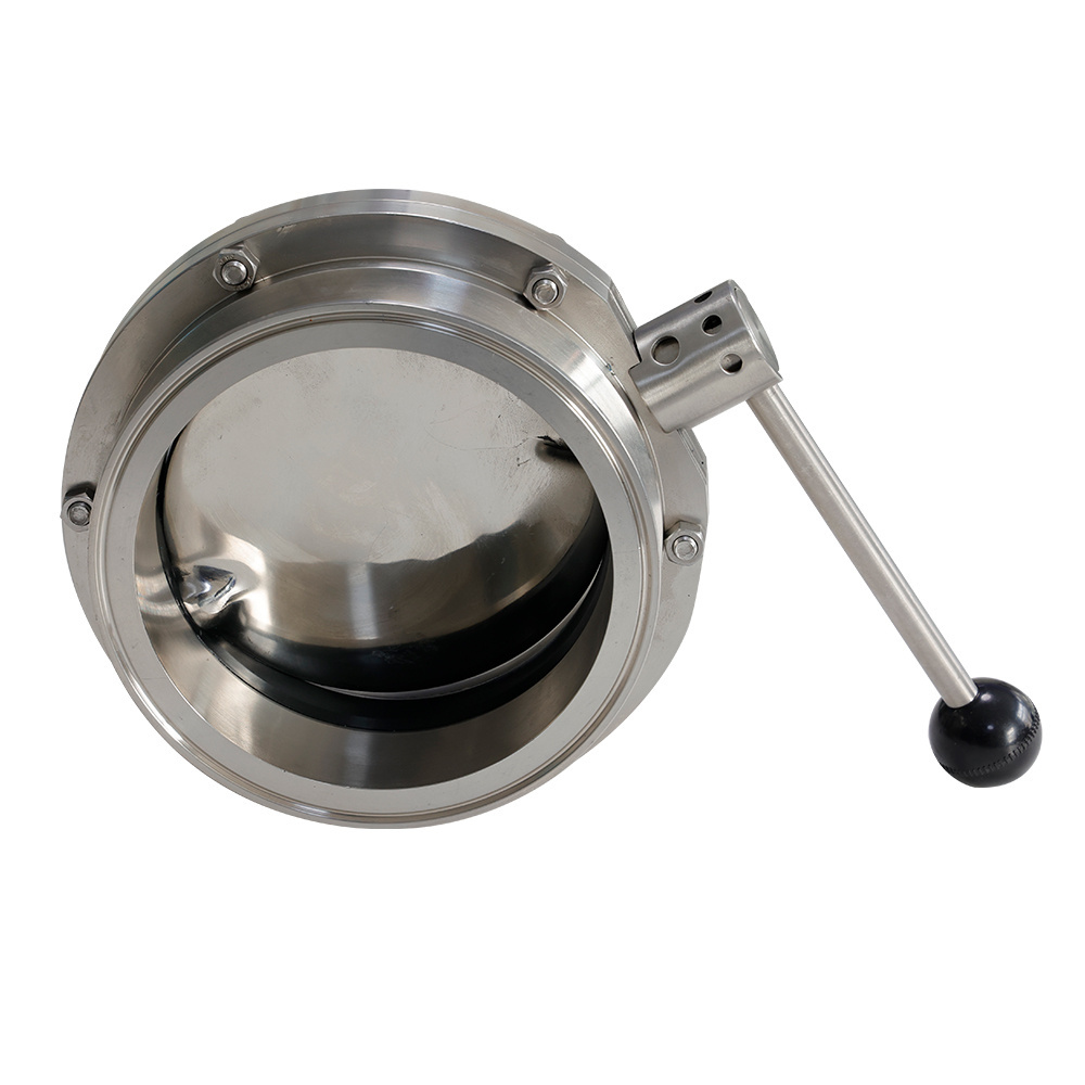 stainless steel flange manual butterfly valve dn50 electric actuated vacuum butterfly valves price