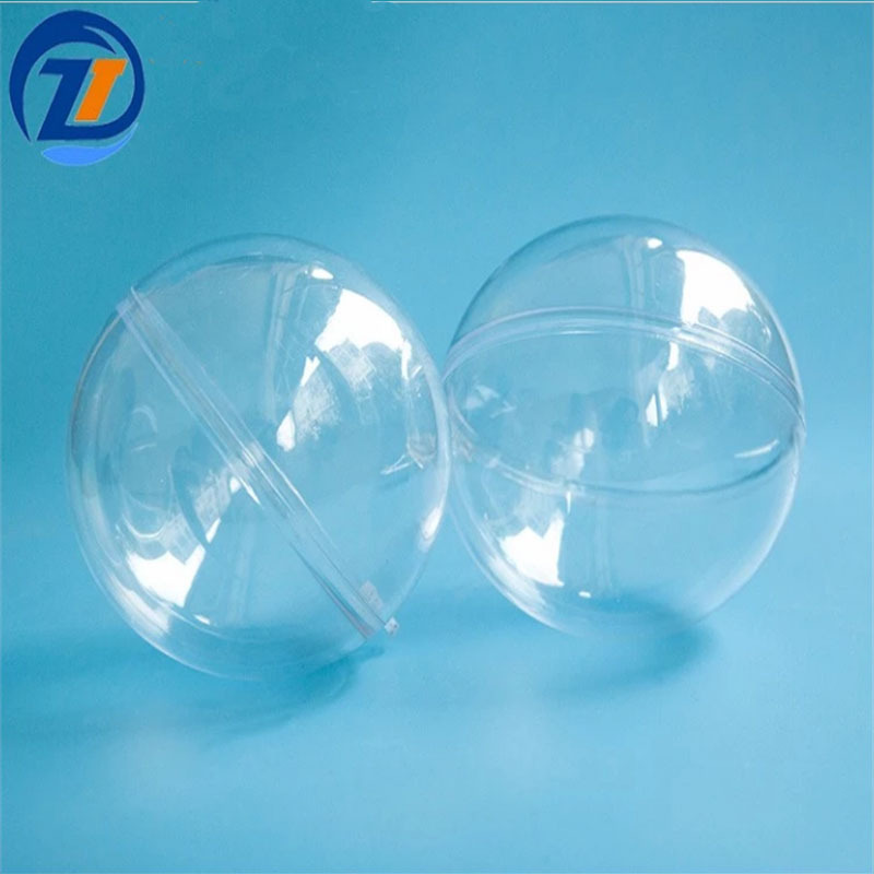 Hard openable transparent hollow ball clear acrylic transparent plastic sphere