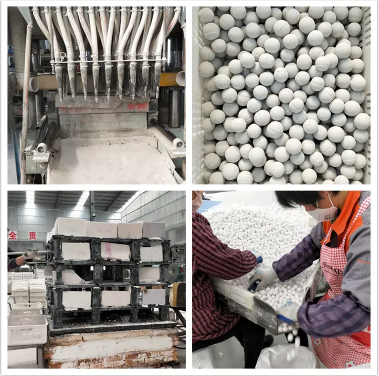 Industrial Catalyst Support Media Mid-Alumina Ceramic Ball 45%  68% 70% 75% Medium Alumina Ceramic Ball