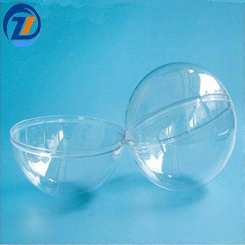 Hard openable transparent hollow ball clear acrylic transparent plastic sphere