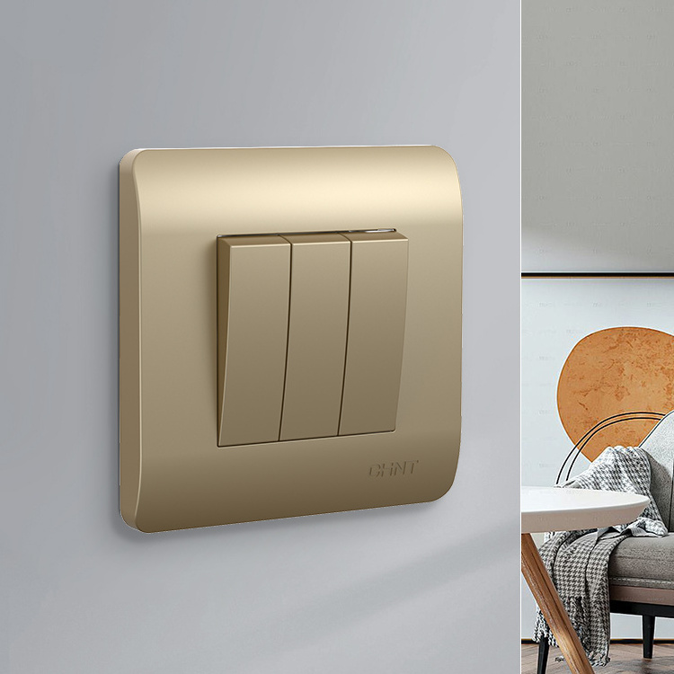 Home modern luxury 3 just 2 way touch light switch Electrical on/off wall light switch Child protection wall switch