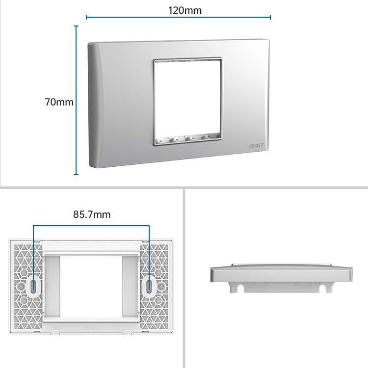 CHINT China Factory Electrical Wall Plate Decorator Light Switch Outlet Wall Plate