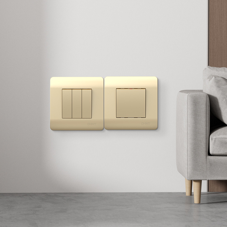 Home modern luxury 3 just 2 way touch light switch Electrical on/off wall light switch Child protection wall switch