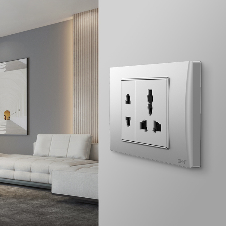 CHINT High Quality EU Standard Power Electrical Outlet Wall Switches and Sockets For Home