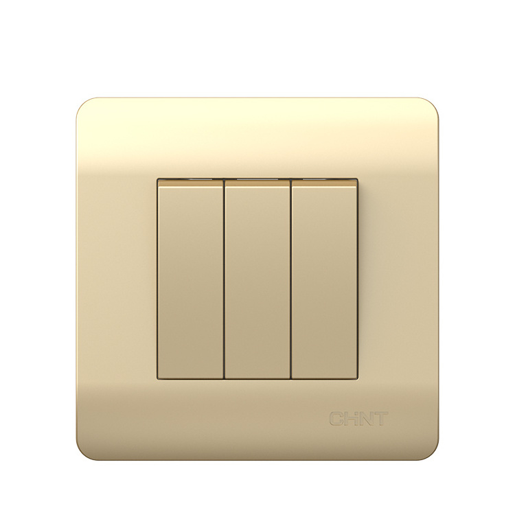 Home modern luxury 3 just 2 way touch light switch Electrical on/off wall light switch Child protection wall switch