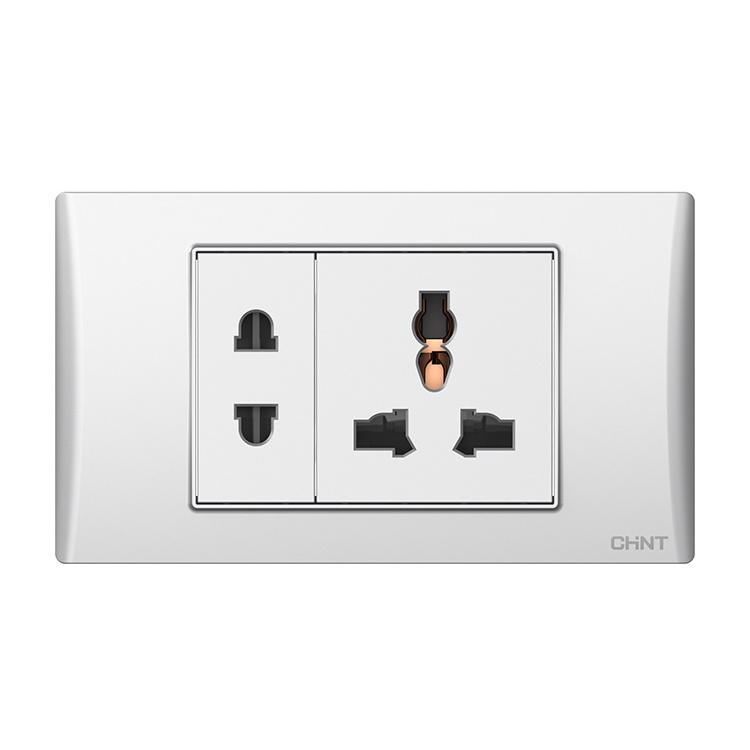 CHINT High Quality EU Standard Power Electrical Outlet Wall Switches and Sockets For Home