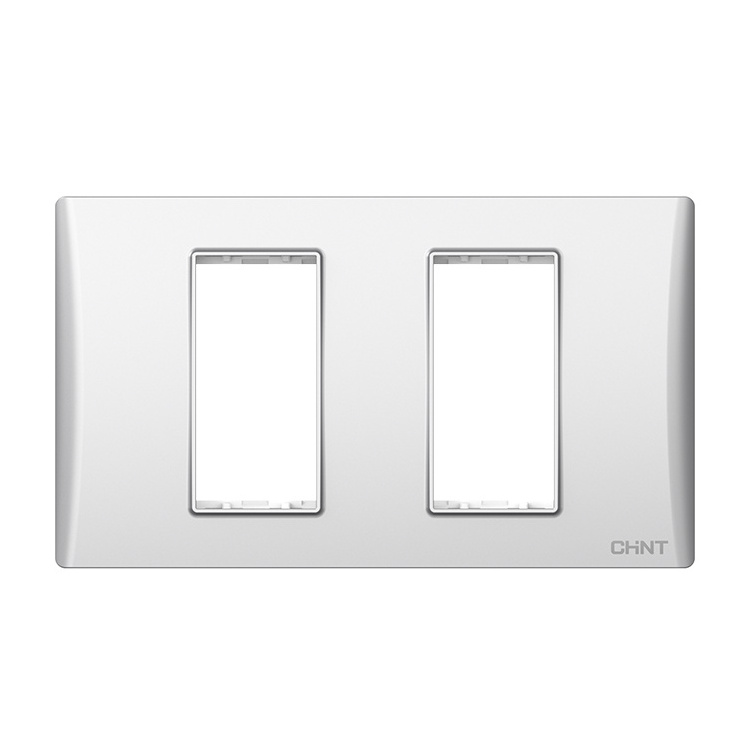 CHINT China Factory Price Light Wall Switch Plate US Standard 2 Gang Wall Plate Cover