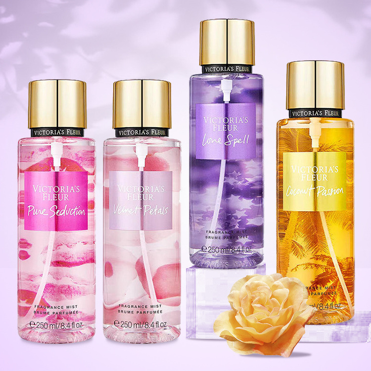 Hot Sale 250ml High Quality Body Spray Bodymist Victoria Fragrance Deodorant Body Spray Perfume Body Mist