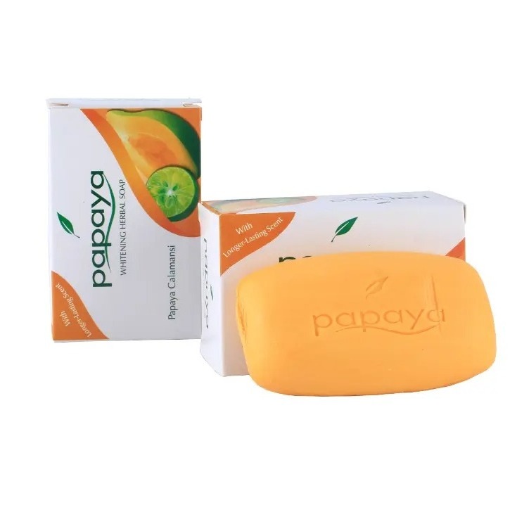 125g Extract Whitening Herbal High Quality Strong Linger Lasting Scent Famous Hot Sale kojic acid soap Papaya Soap