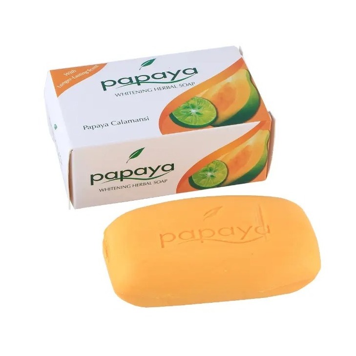 125g Extract Whitening Herbal High Quality Strong Linger Lasting Scent Famous Hot Sale kojic acid soap Papaya Soap