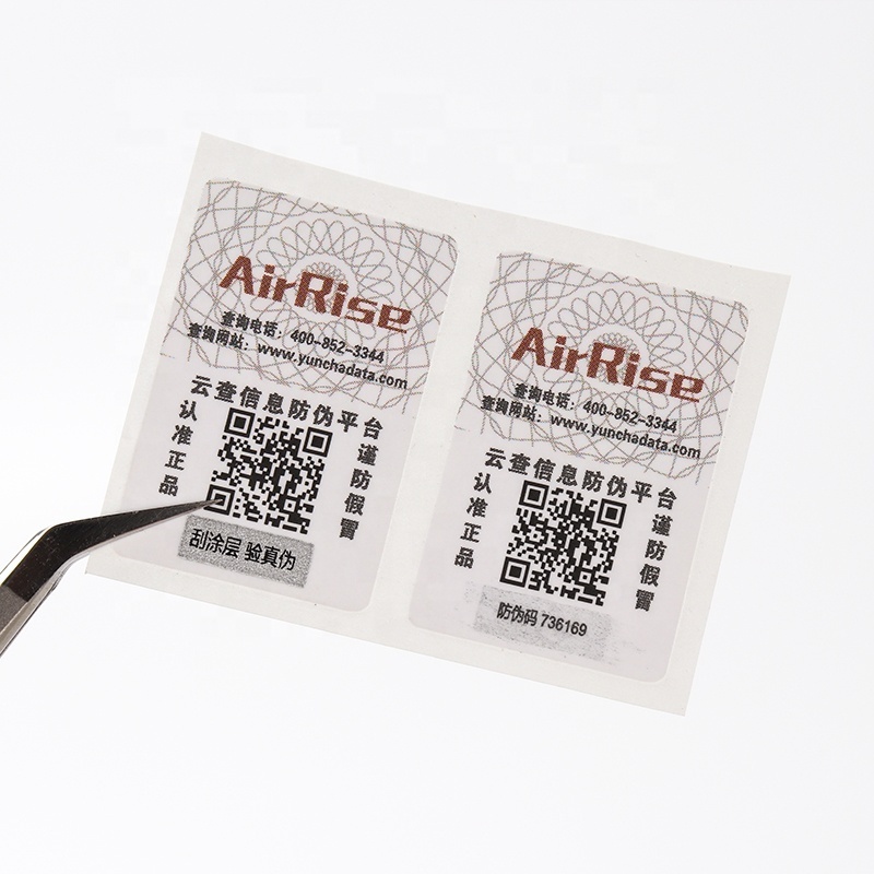 Label Maker Custom Adhesive Printing Variable QR Code Stickers High Temperature Resistance Labels for Electronics Product