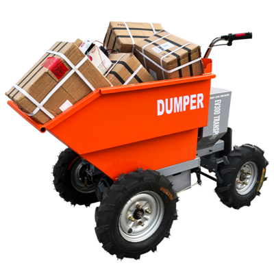 Chinese Small 300kg Garden Loader Machinery Electric Power Barrow Mini Dumper Wheelbarrow