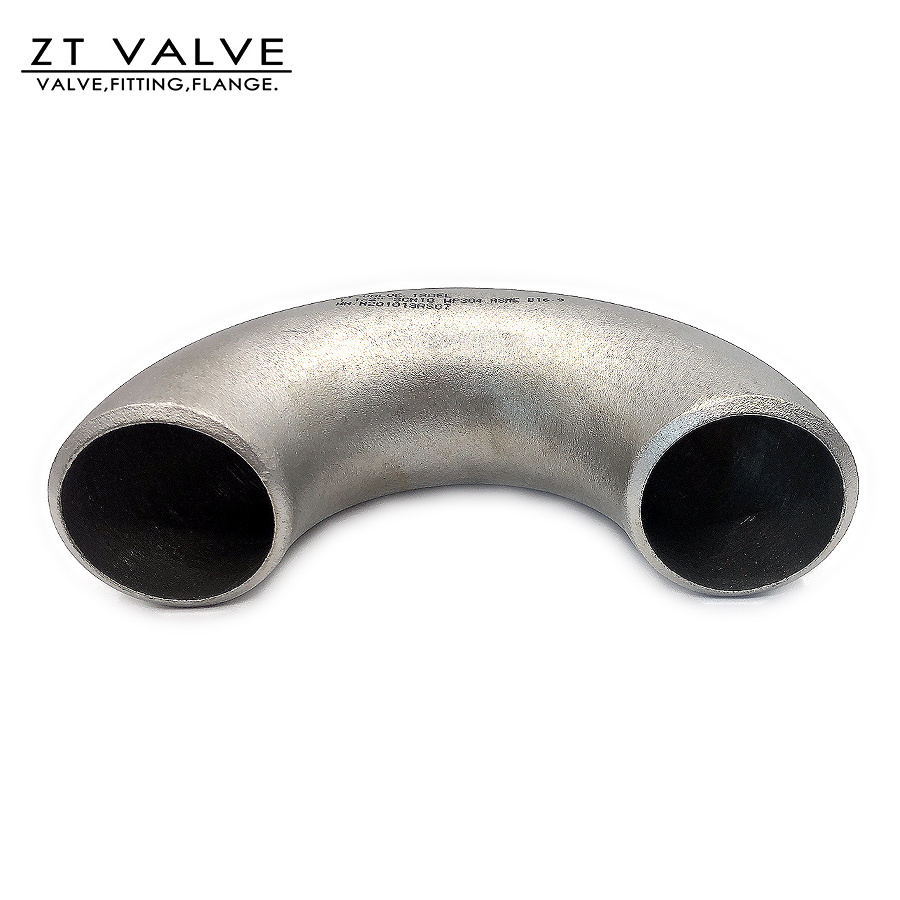 Butt weld pipe fitting 3/4 1 2 inch ss 316 304 45 90 180 degree pipe stainless steel elbow