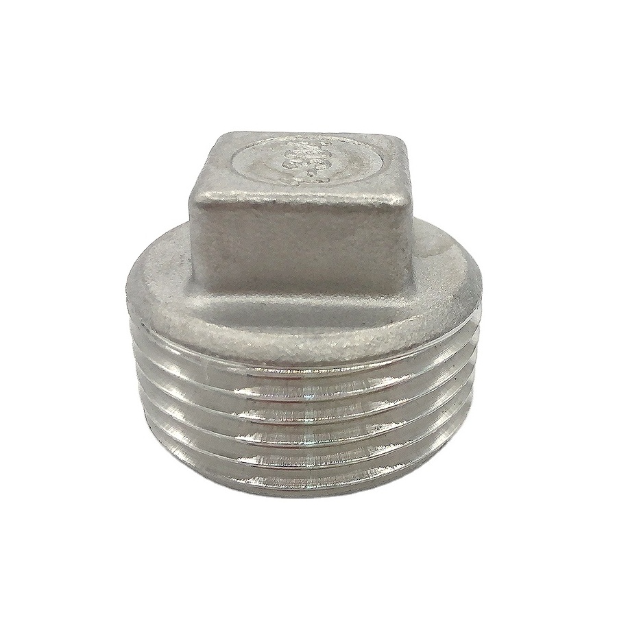 Square plug 2 inch stainless steel pipe,ss fittings stainless steel,pipe plug