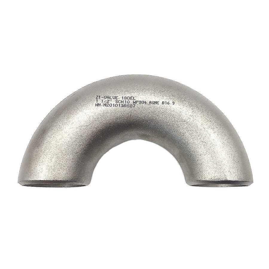 Butt weld pipe fitting 3/4 1 2 inch ss 316 304 45 90 180 degree pipe stainless steel elbow