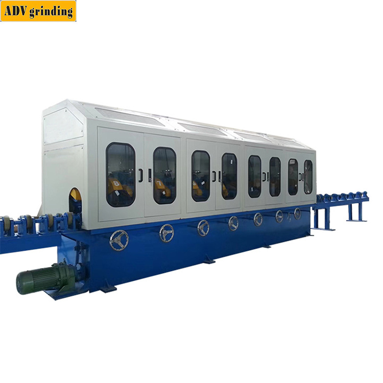 High performance Metal Stainless Steel Round Pipe Mirror Surface Tube Grinding Polishing Machine