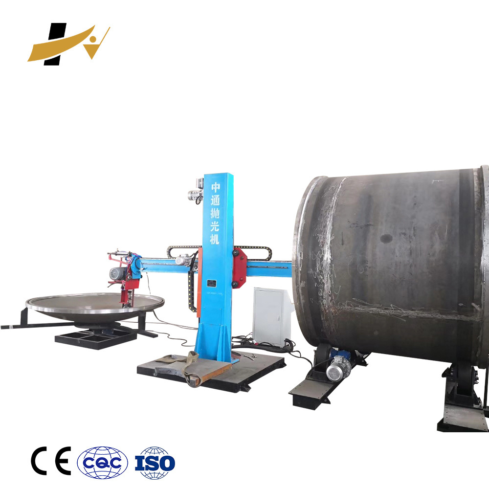 Automatic side polishing machine for stainless steel tank