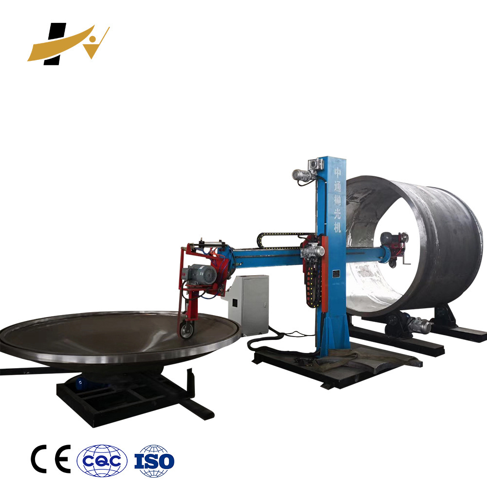 Automatic side polishing machine for stainless steel tank