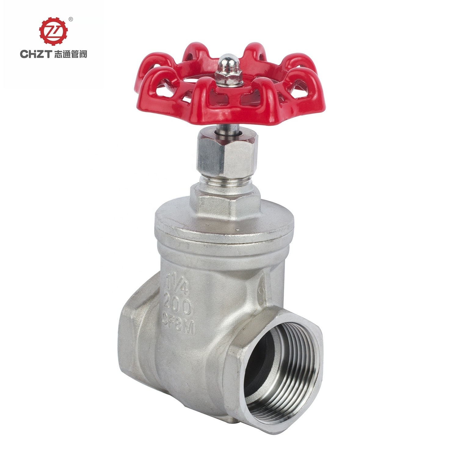 1 1/4in gate valve stainless steel valve dn32 pn16 industrial gate valves female threaded npt vale