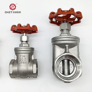 1 1/4in gate valve stainless steel valve dn32 pn16 industrial gate valves female threaded npt vale