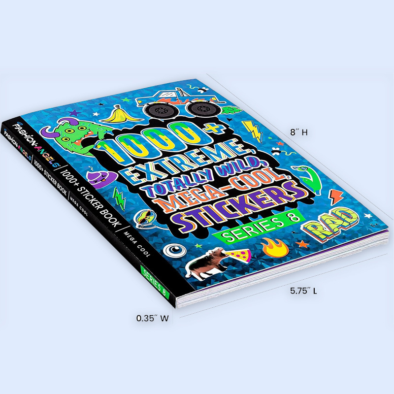 Colorful paper sticker books for kid playing customized printing