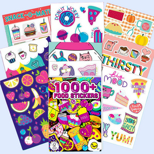 Colorful paper sticker books for kid playing customized printing