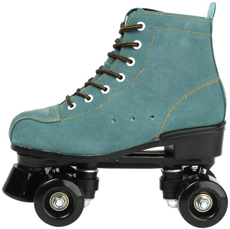 Cowhide Roller Skates for Women and Men Shoes Double-Row Design Adjustable Classic Premium Roller Skates