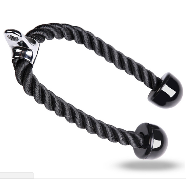 Factory Wholesale Gym accessories bodybuilding fitness training double grip nylon braided Tricep Rope