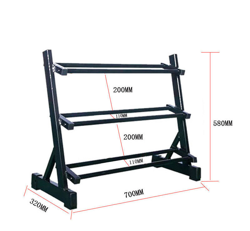 Dumbbell Weight Set With Rack hex Dumbbell Set With Rack black Dumbbell Display Rack