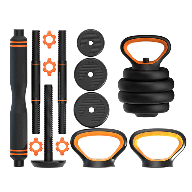 OEM Custom Kettlebell 6-in-1 Weight Lifting Gym Dumbbell Equipment Workout PE Barbell 10/20/30/40/50KG Kettlebell Set