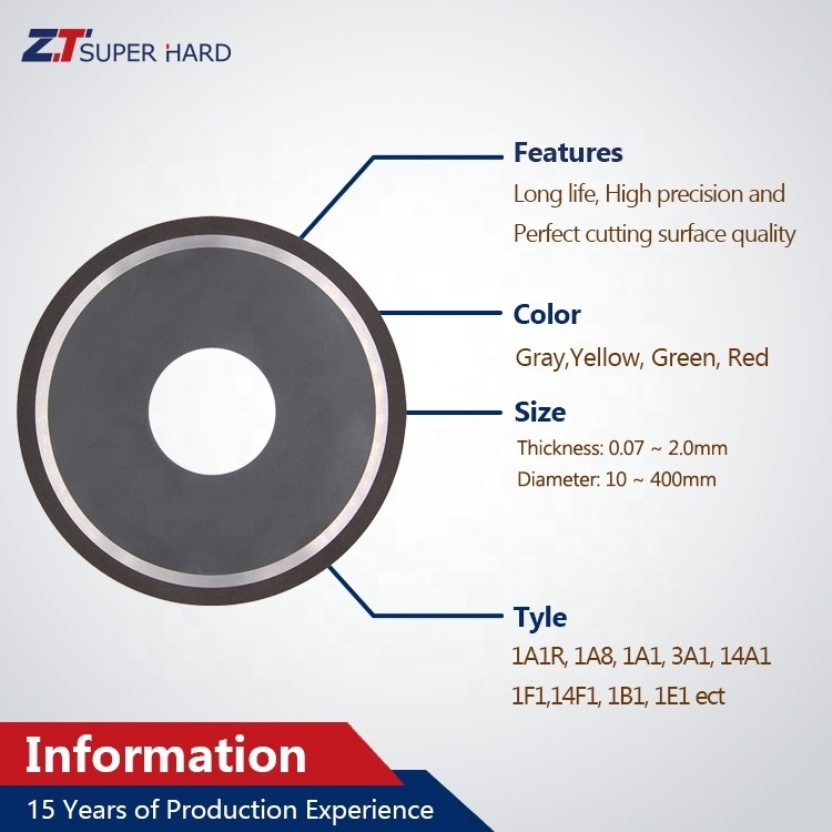 Factory resin abrasive grinding wheel 1a1r diamond popular bond