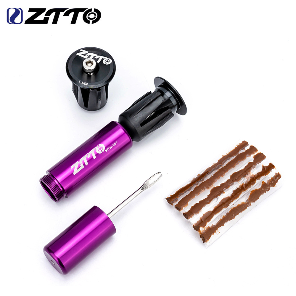 ZTTO BIKE TOOL Tubeless Bike Tire Repair Kit for MTB and Road Bicycle Tires with Storage Canister Plugger Tool and Plugs