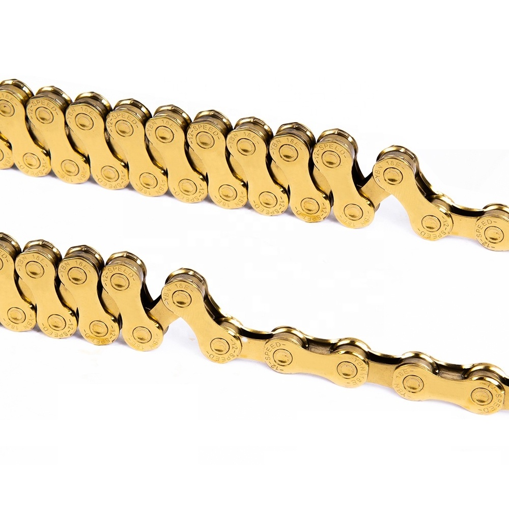 ZTTO High-Quality 12 Speed Bicycle Chain MTB Road Bike  Gold Chain 126 Links