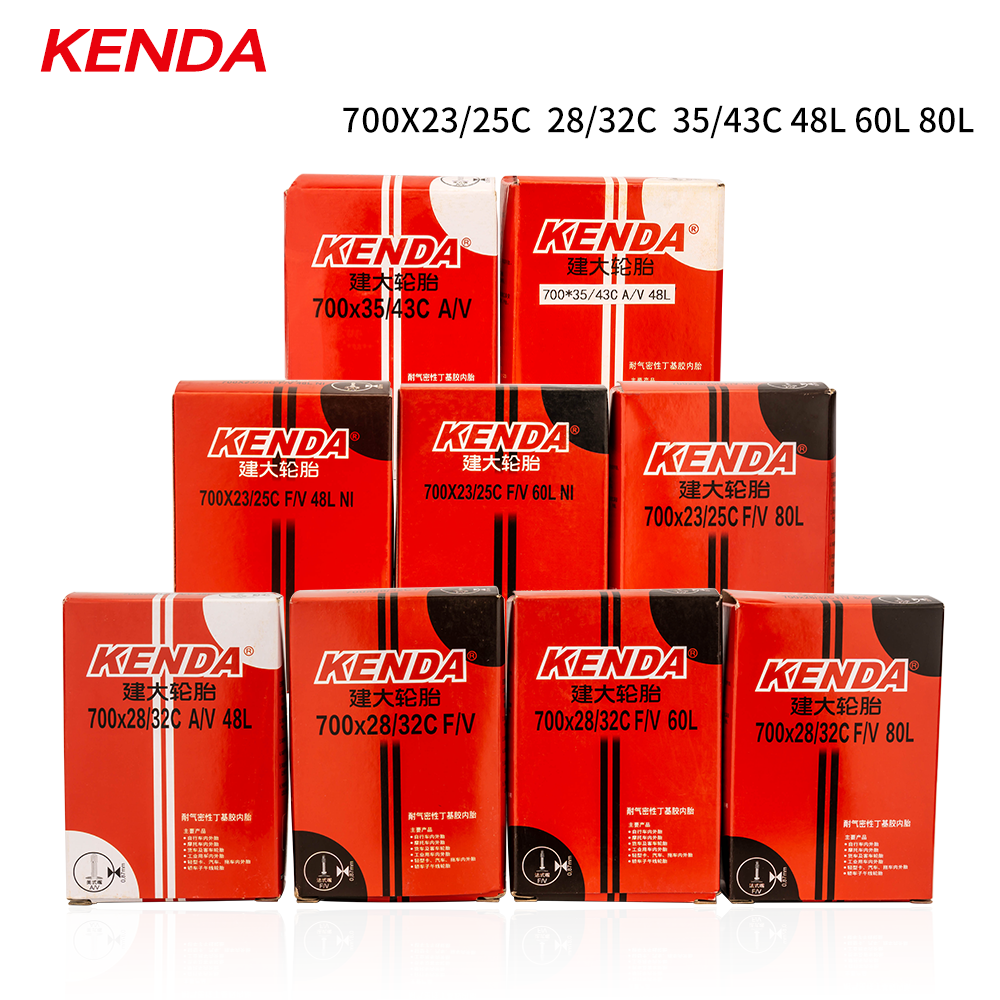 KENDA Highquality  Road Mountain Bike Tyre Valve Tubes 12 14 16 20 24 26 27.5 29 inch 700c  Butyl Rubber AV FV Inner Tube