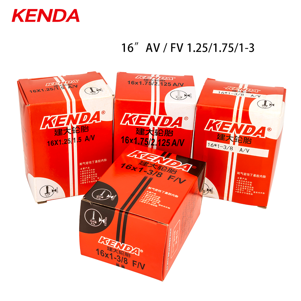 KENDA Highquality  Folding Bicycle Children Kid Bike Tyre Valve Tubes 12 14 16 inch Butyl Rubber AV FV Inner Tube