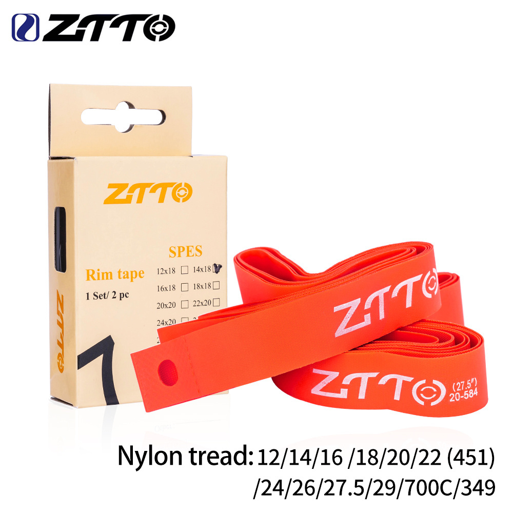 ZTTO Premium Bicycle Tire Liner Nylon Rim Tapes Strips for 12/14/16 /20/22(451)/24/26/27.5/29/700C/349 MTB ROAD Bike Wheelset