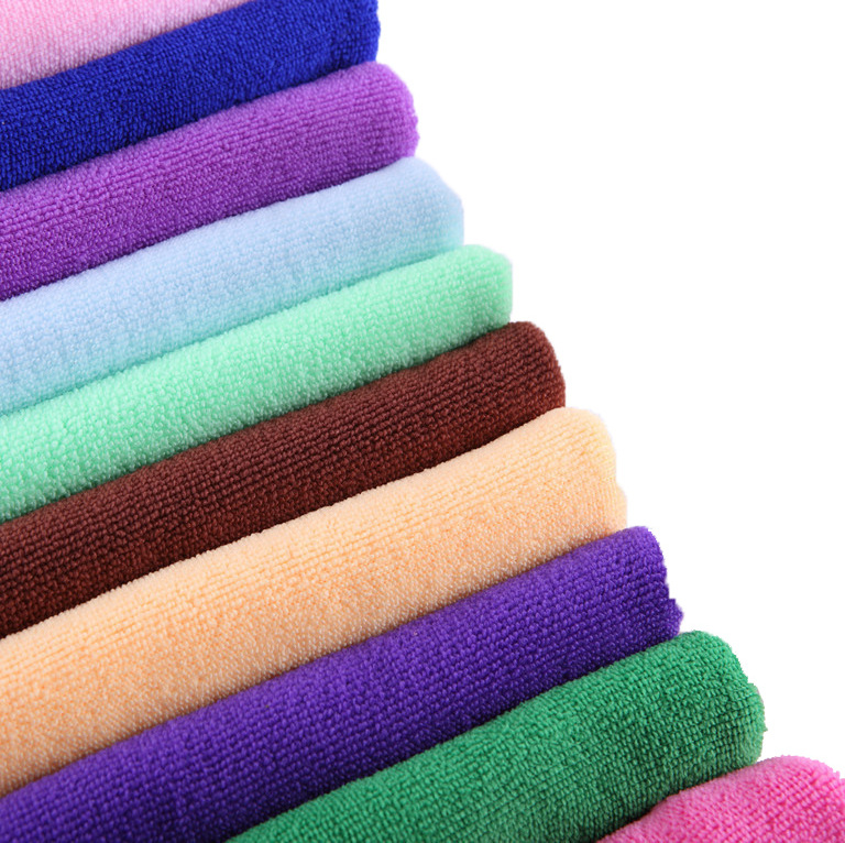 high quality woven bamboo fiber stretch microfiber swimming towel, clean towel washcloth terry towelling fabric