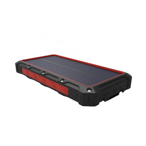 16000mah power bank high capacity waterproof with camping light portable solar panels power bank phone case