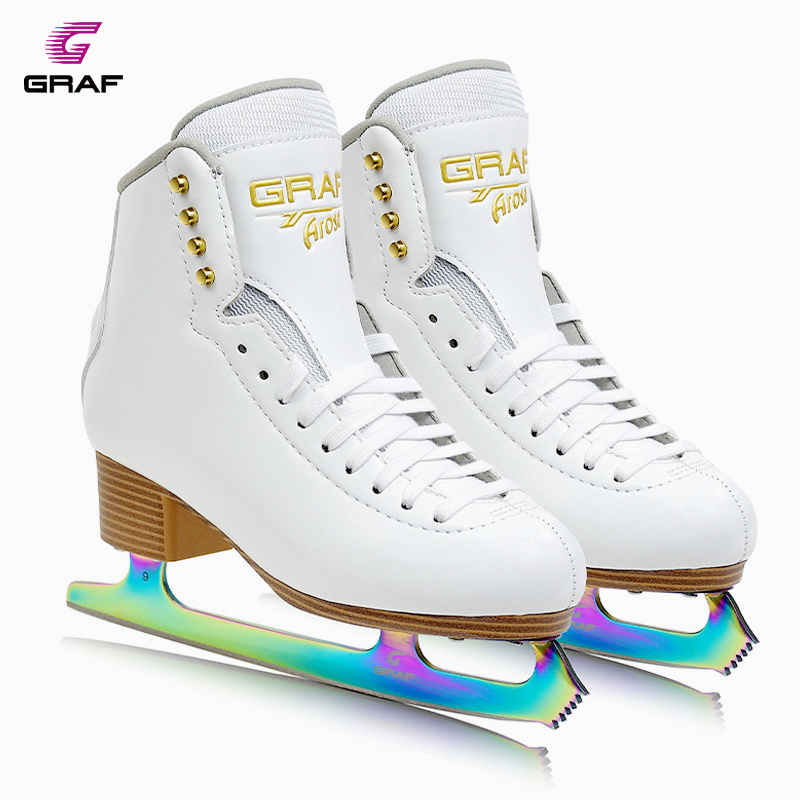 Team Sport Professional Ice Figure Skating Shoes In stock wholesale PU Wheel Figure Ice Skates Asia Only